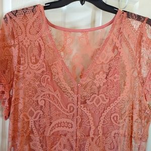 Torrid Short Sleeve Lace Dress